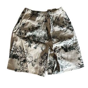 D&co denim+company Beige Floral Skort Size XS New